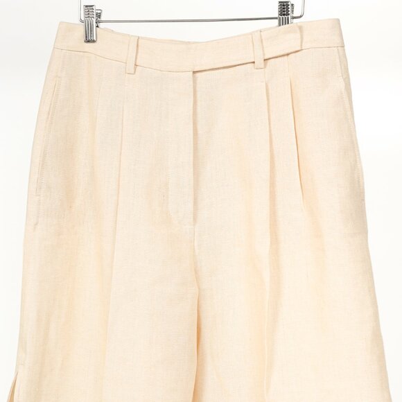 Loro Piana Rupert "Japanese Mirin" Natural Dyed Linen Bermuda Shorts - Picture 4 of 11